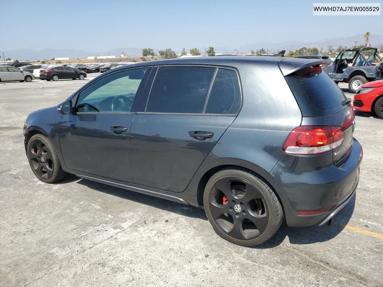 2014 Volkswagen Gti VIN: WVWHD7AJ7EW005529 Lot: 70627374