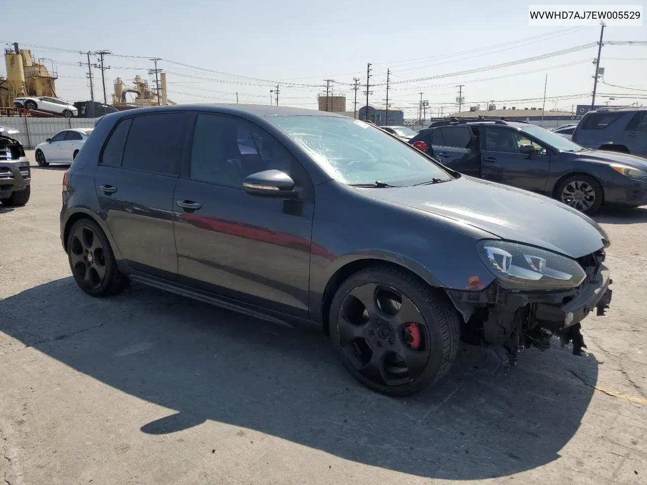 2014 Volkswagen Gti VIN: WVWHD7AJ7EW005529 Lot: 70627374