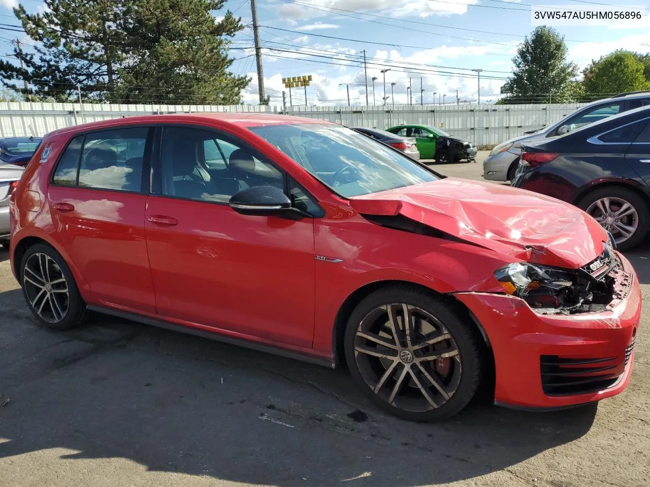 2017 Volkswagen Gti Sport VIN: 3VW547AU5HM056896 Lot: 72183554