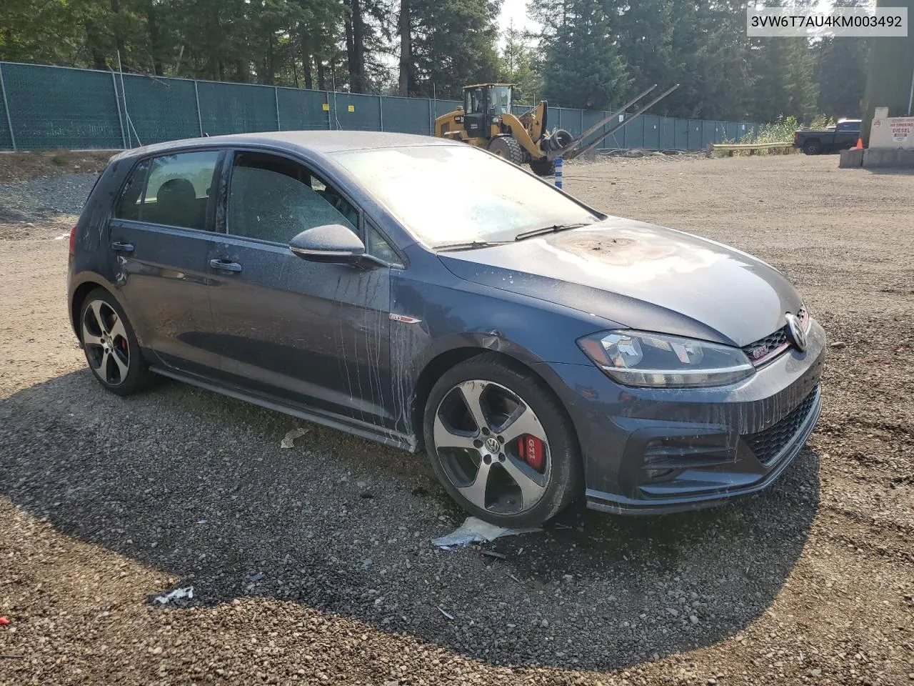 3VW6T7AU4KM003492 2019 Volkswagen Gti S