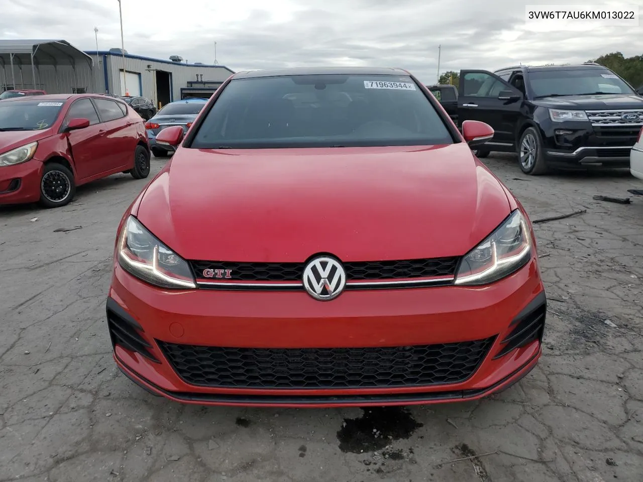 2019 Volkswagen Gti S VIN: 3VW6T7AU6KM013022 Lot: 71963944