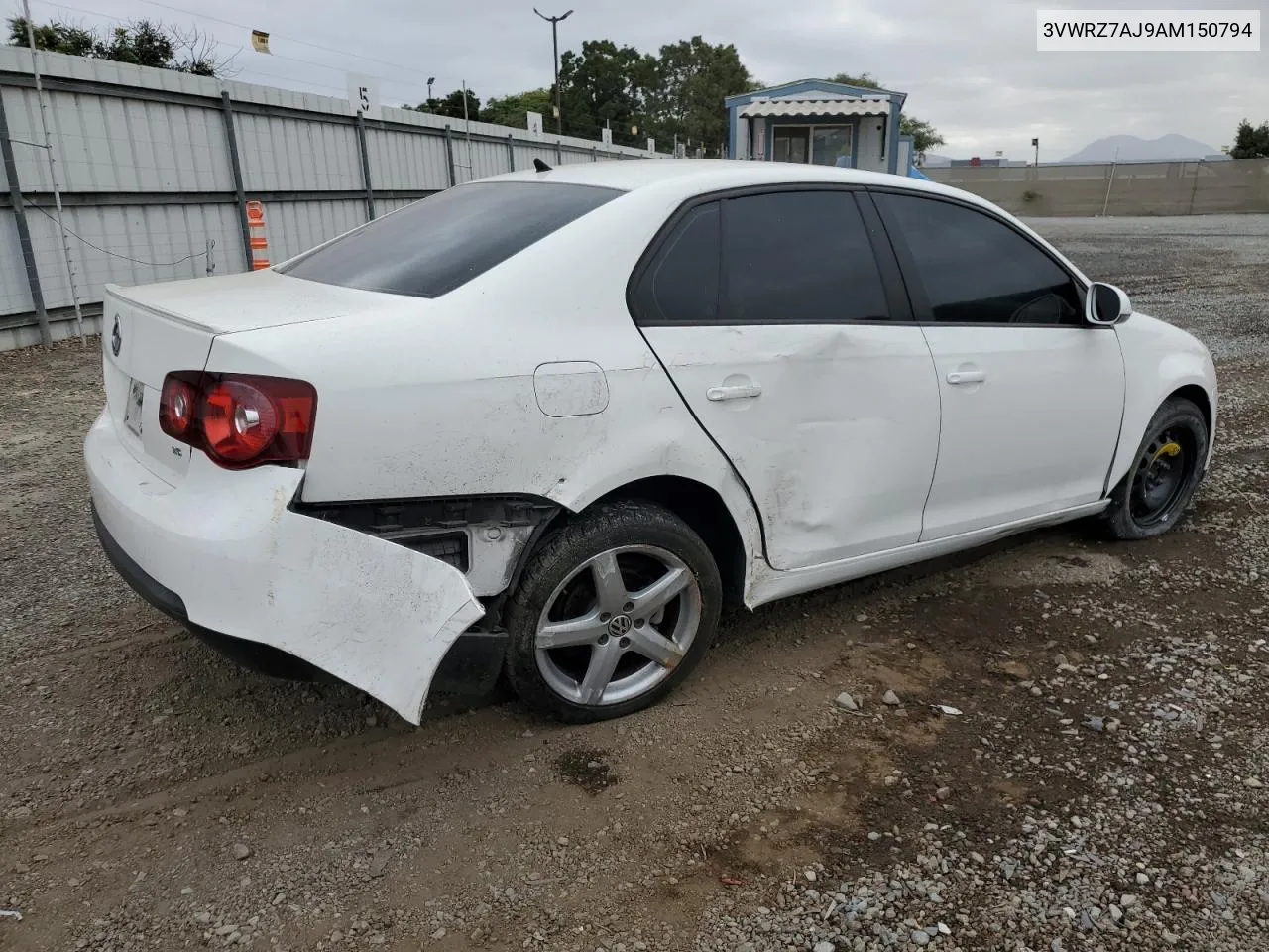 2010 Volkswagen Jetta Se VIN: 3VWRZ7AJ9AM150794 Lot: 71994084