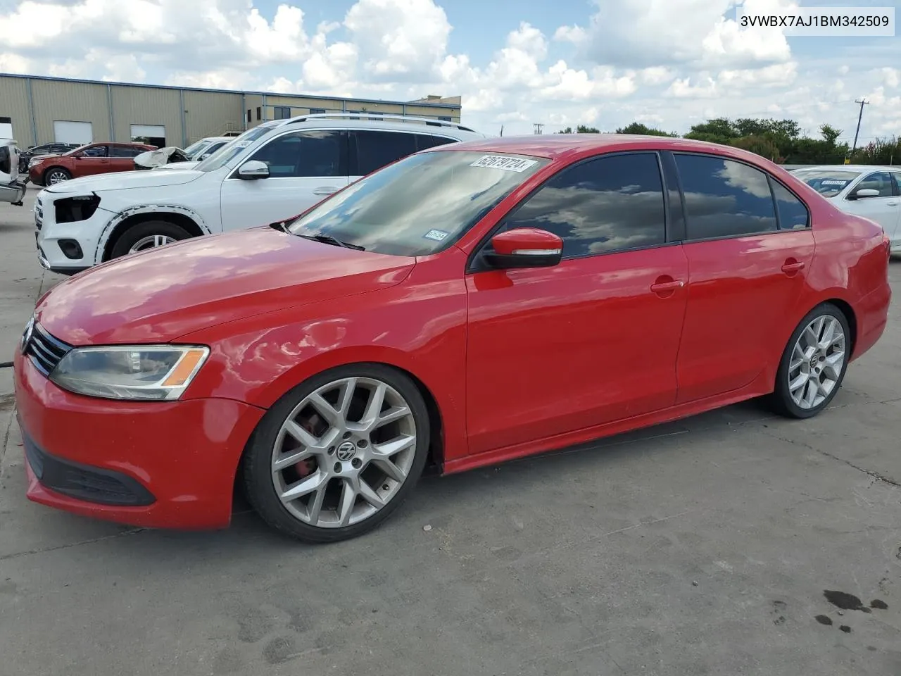 3VWBX7AJ1BM342509 2011 Volkswagen Jetta Se