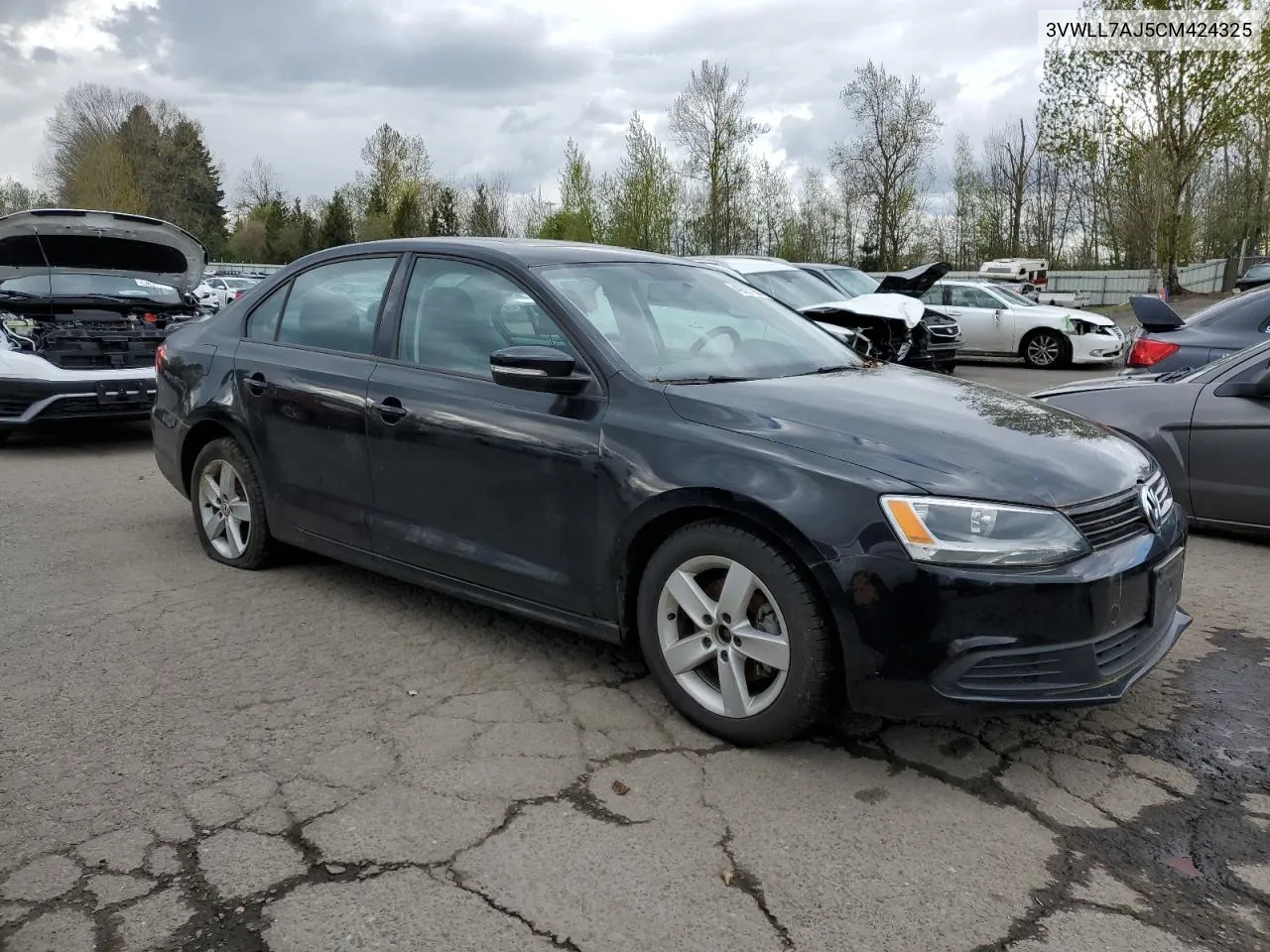 2012 Volkswagen Jetta Tdi VIN: 3VWLL7AJ5CM424325 Lot: 49597964