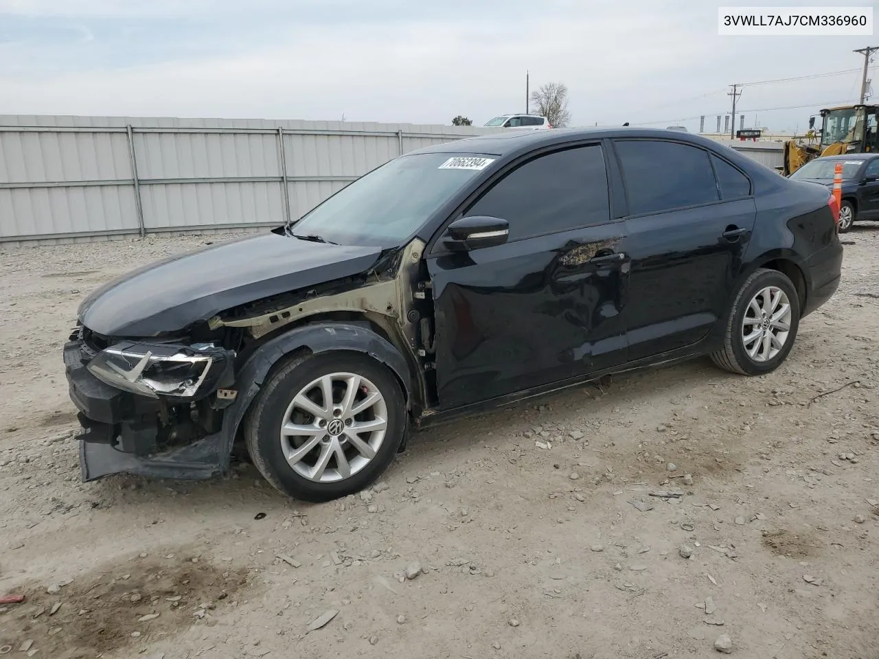 2012 Volkswagen Jetta Tdi VIN: 3VWLL7AJ7CM336960 Lot: 70662394