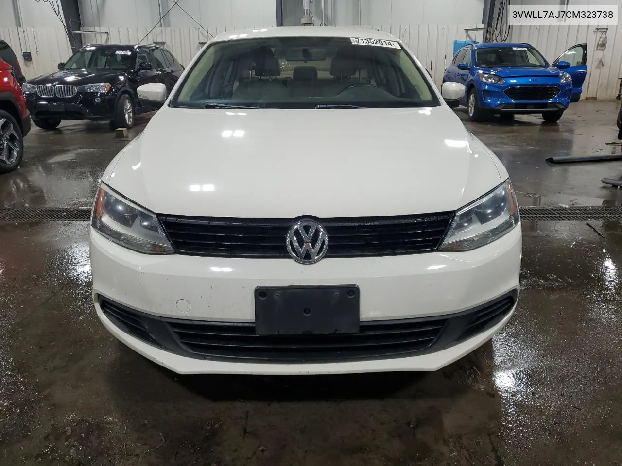 2012 Volkswagen Jetta Tdi VIN: 3VWLL7AJ7CM323738 Lot: 71352014