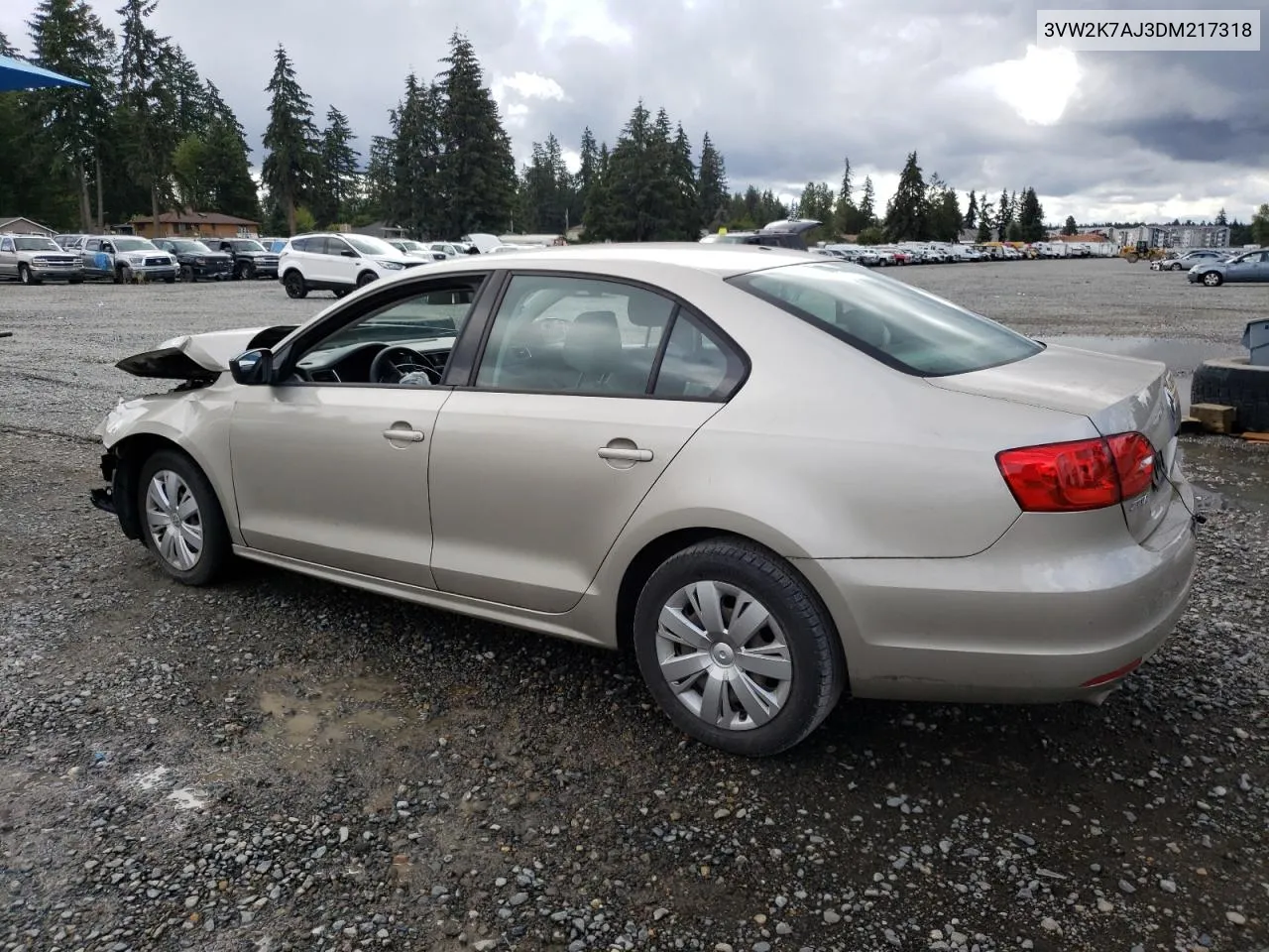 3VW2K7AJ3DM217318 2013 Volkswagen Jetta Base