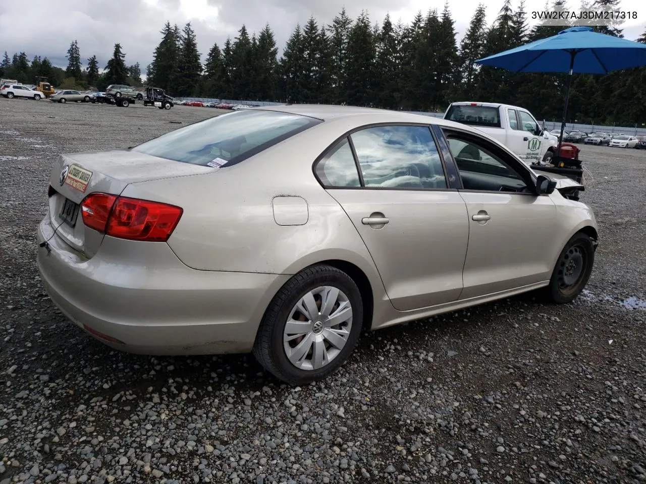 3VW2K7AJ3DM217318 2013 Volkswagen Jetta Base