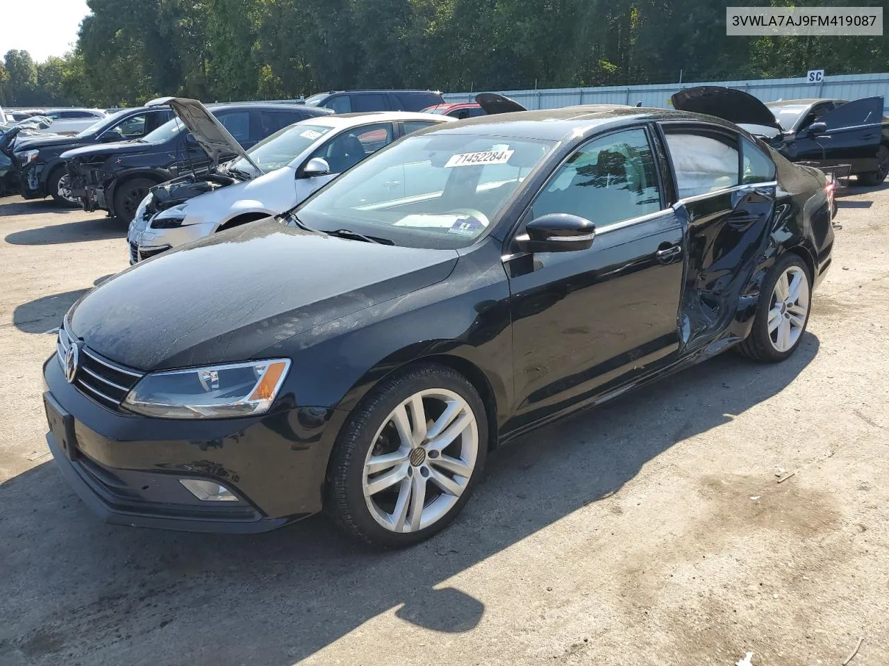 2015 Volkswagen Jetta Tdi VIN: 3VWLA7AJ9FM419087 Lot: 71452284