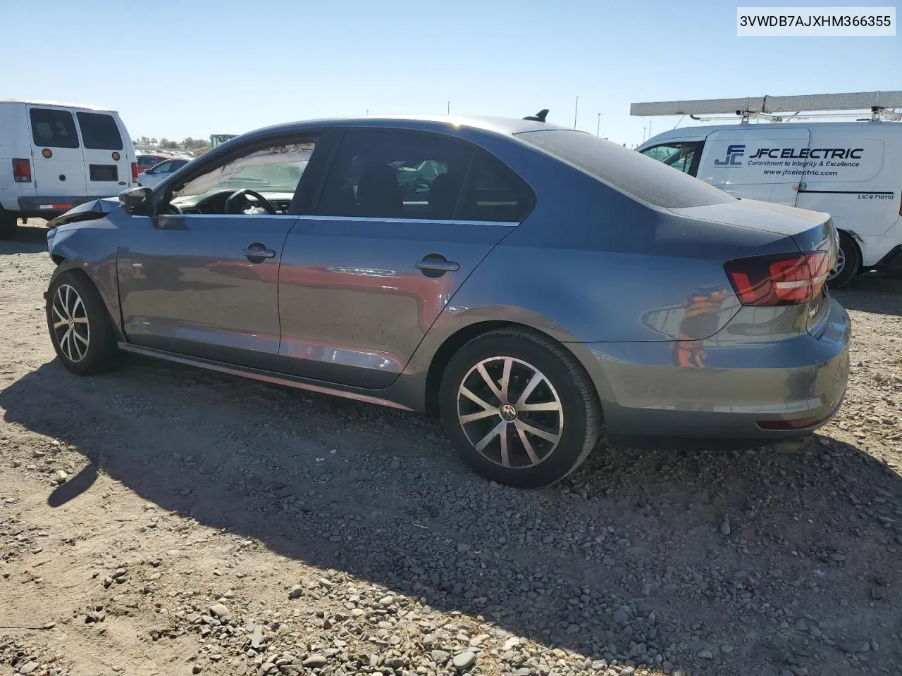 2017 Volkswagen Jetta Se VIN: 3VWDB7AJXHM366355 Lot: 71478284