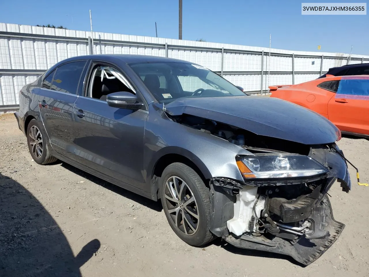 2017 Volkswagen Jetta Se VIN: 3VWDB7AJXHM366355 Lot: 71478284