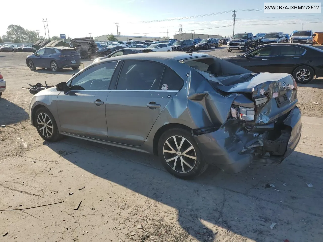 2017 Volkswagen Jetta Se VIN: 3VWDB7AJXHM273612 Lot: 72269934