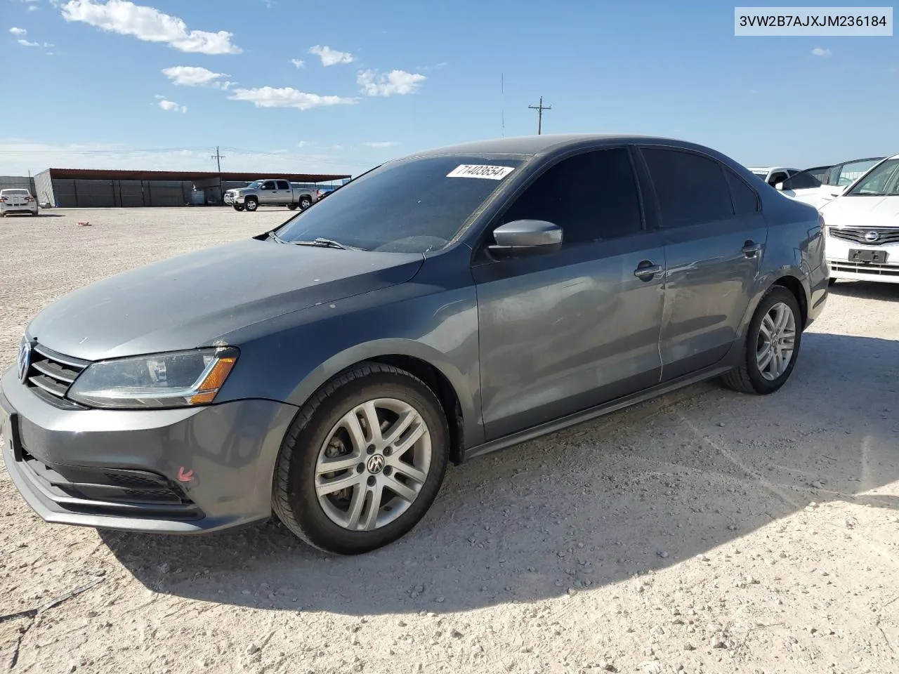 2018 Volkswagen Jetta S VIN: 3VW2B7AJXJM236184 Lot: 71403654