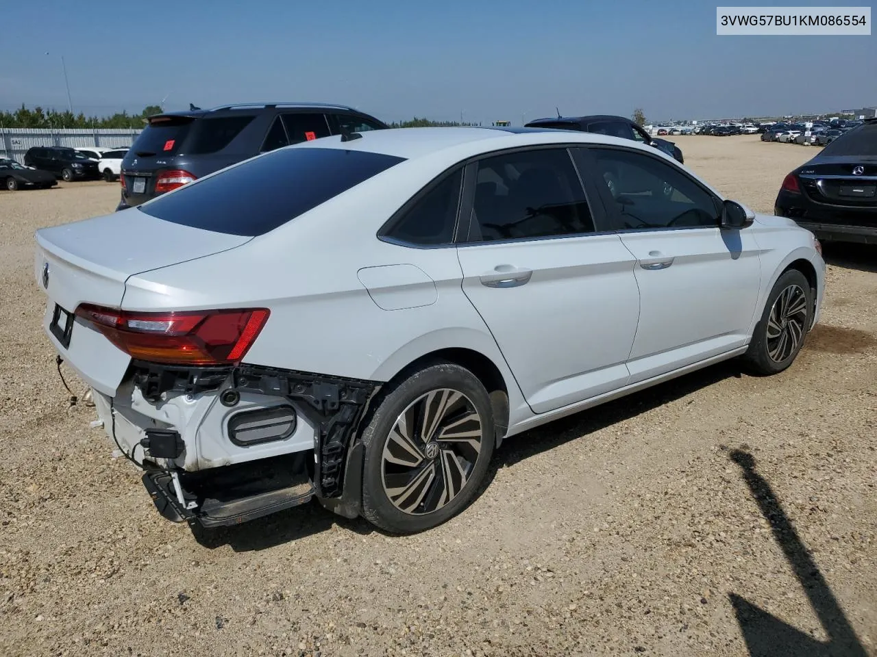 2019 Volkswagen Jetta Sel Premium VIN: 3VWG57BU1KM086554 Lot: 68244614