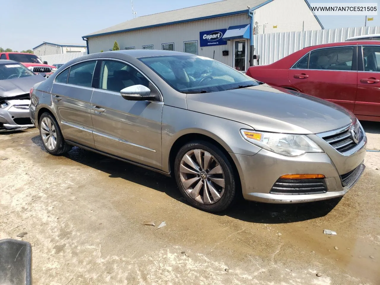 2012 Volkswagen Cc Sport VIN: WVWMN7AN7CE521505 Lot: 68447614