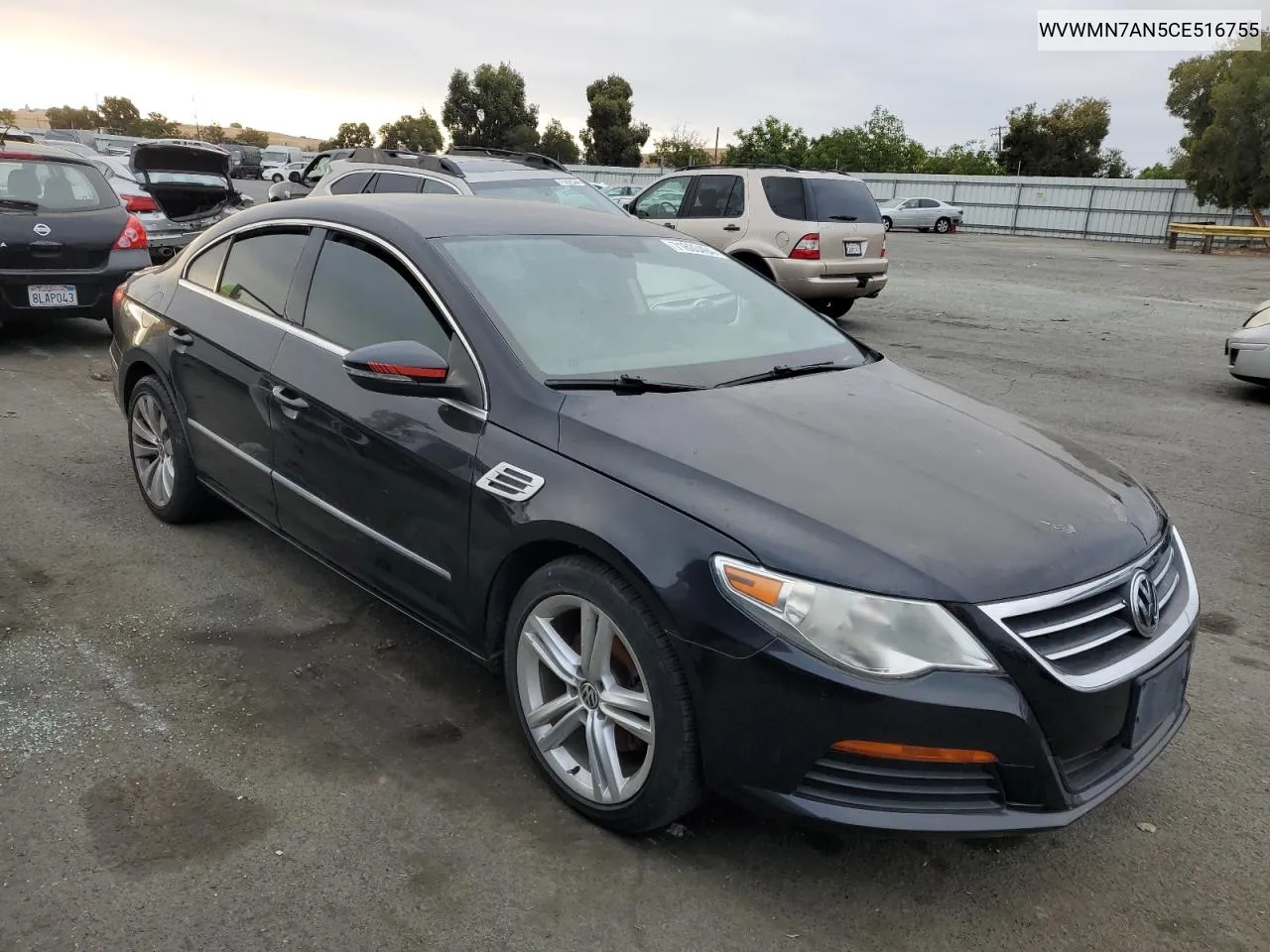 2012 Volkswagen Cc Sport VIN: WVWMN7AN5CE516755 Lot: 71633494