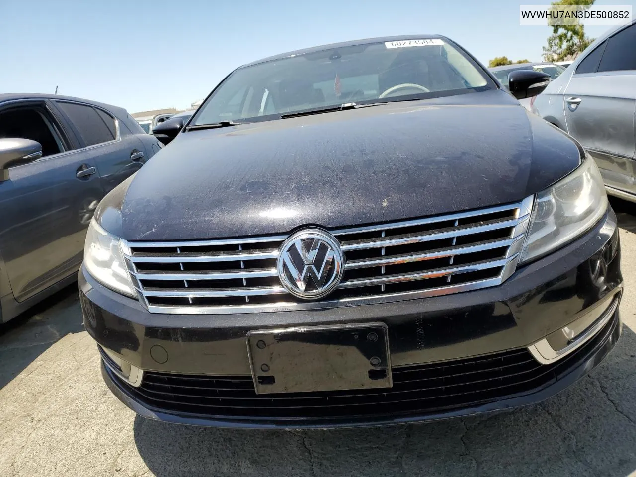 2013 Volkswagen Cc Luxury VIN: WVWHU7AN3DE500852 Lot: 60273584