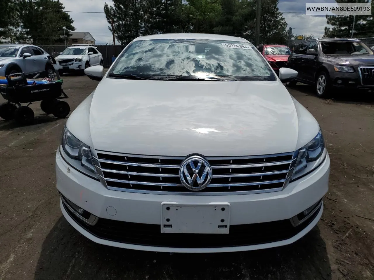 2013 Volkswagen Cc Sport VIN: WVWBN7AN8DE509193 Lot: 65256984