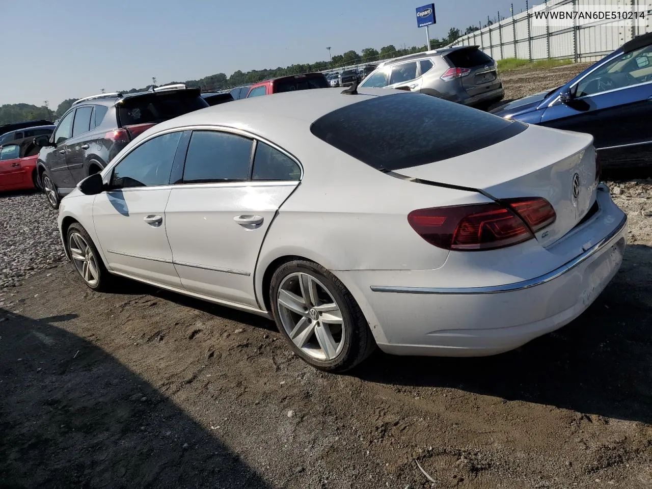 2013 Volkswagen Cc Sport VIN: WVWBN7AN6DE510214 Lot: 67293414