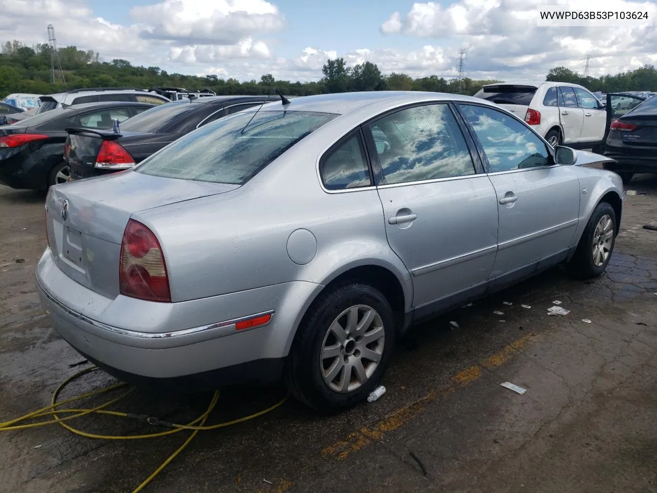 2003 Volkswagen Passat Gls VIN: WVWPD63B53P103624 Lot: 70334334