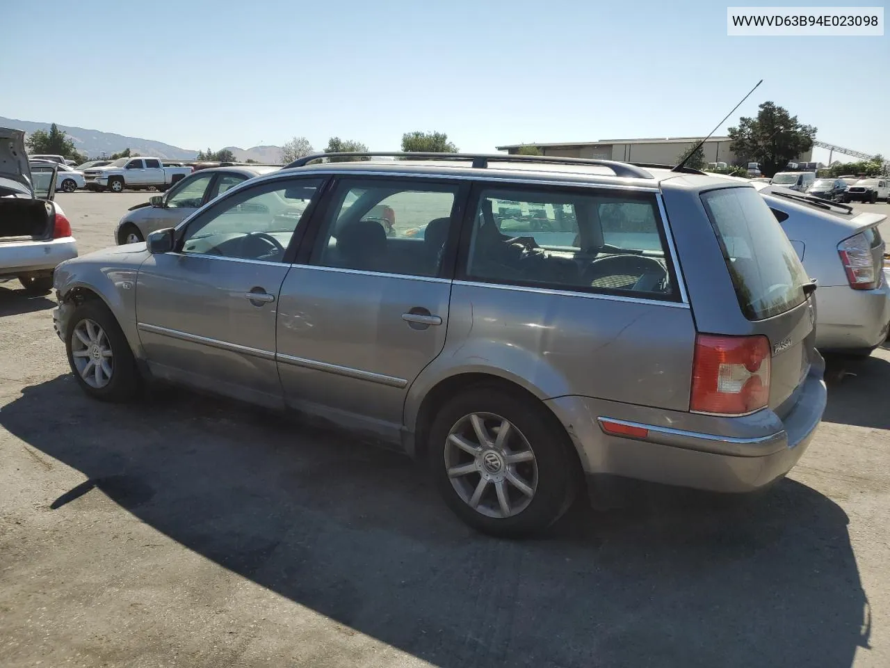 2004 Volkswagen Passat Gls VIN: WVWVD63B94E023098 Lot: 69533404