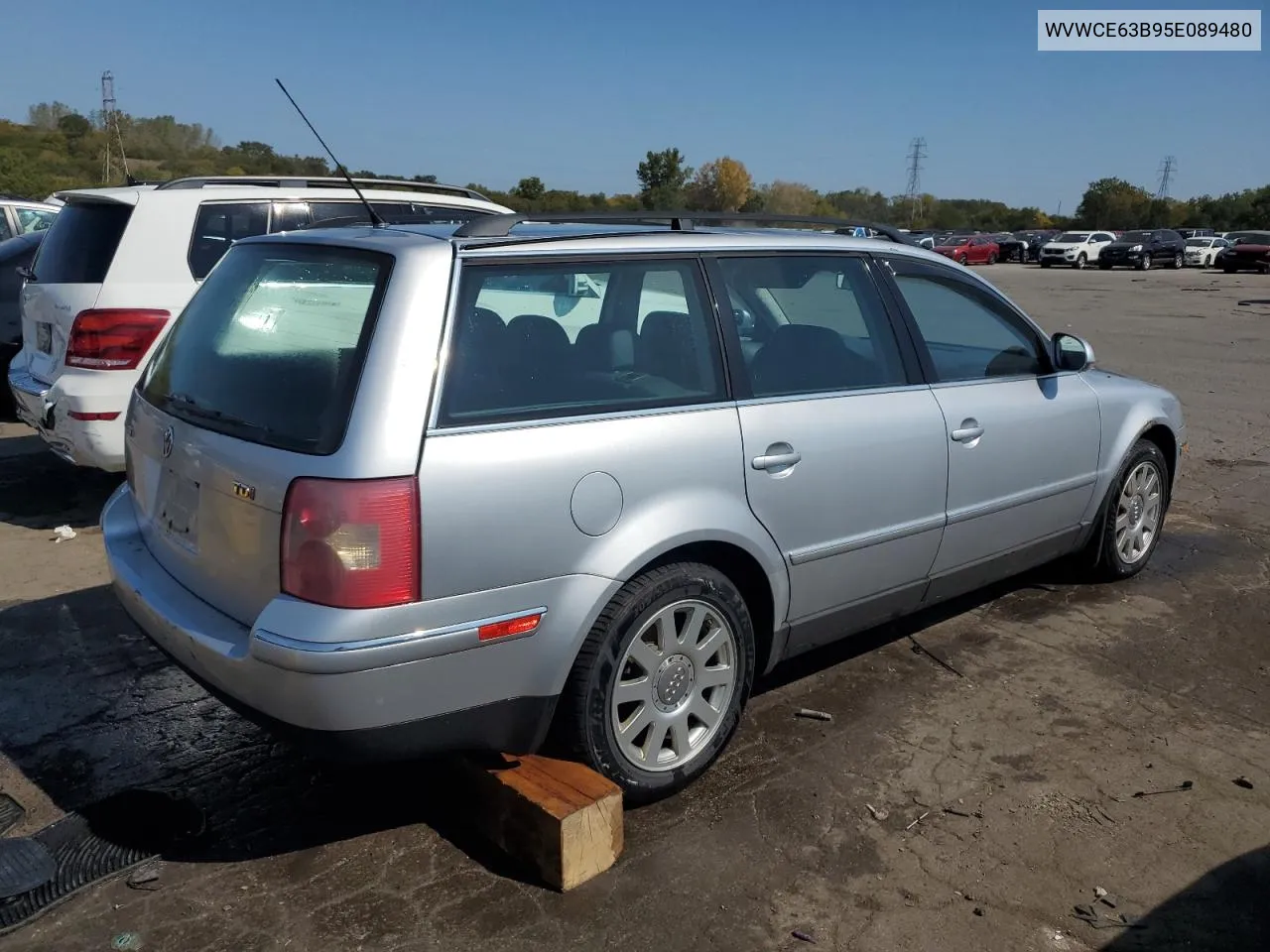 2005 Volkswagen Passat Gls Tdi VIN: WVWCE63B95E089480 Lot: 71352274