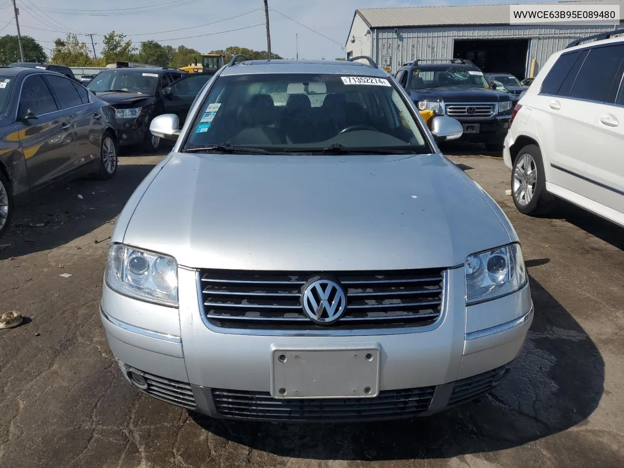 2005 Volkswagen Passat Gls Tdi VIN: WVWCE63B95E089480 Lot: 71352274