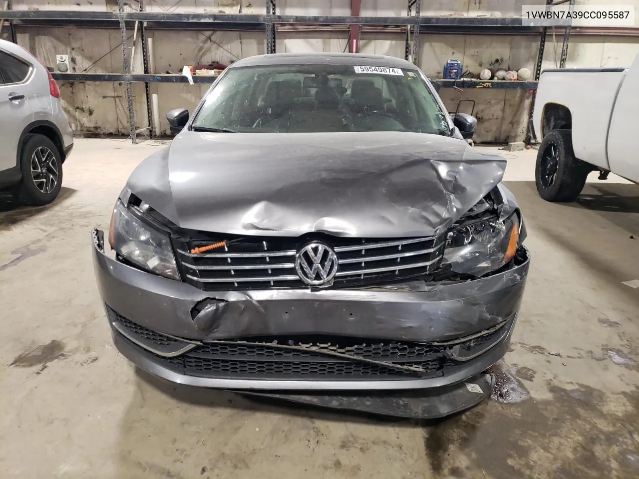 2012 Volkswagen Passat Se VIN: 1VWBN7A39CC095587 Lot: 59549874