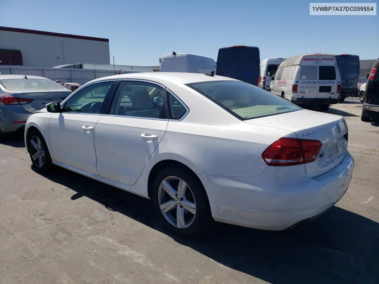 1VWBP7A37DC059554 2013 Volkswagen Passat Se