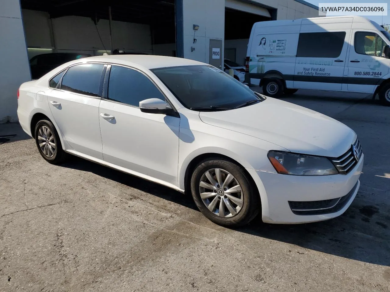 2013 Volkswagen Passat S VIN: 1VWAP7A34DC036096 Lot: 70044974