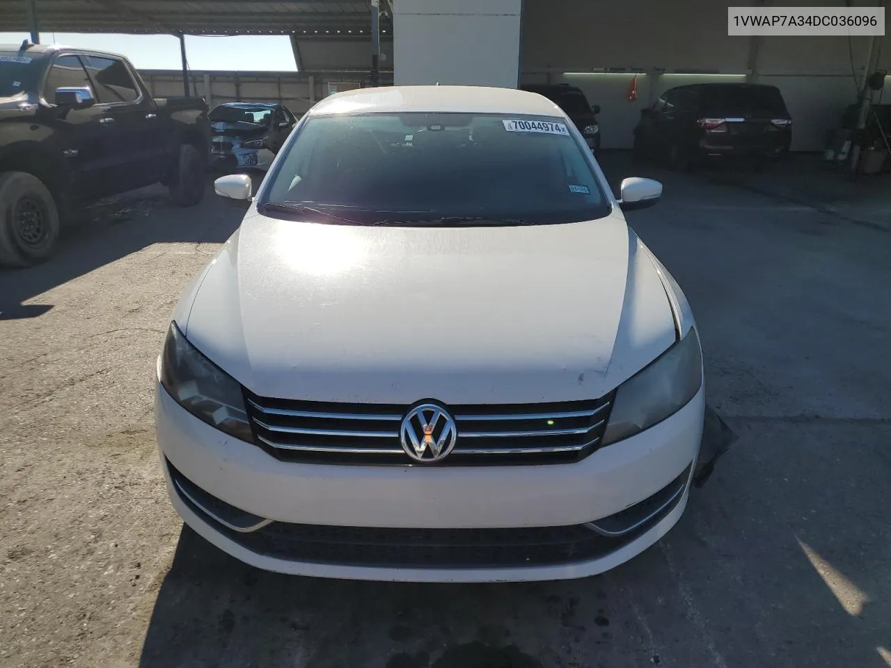 2013 Volkswagen Passat S VIN: 1VWAP7A34DC036096 Lot: 70044974