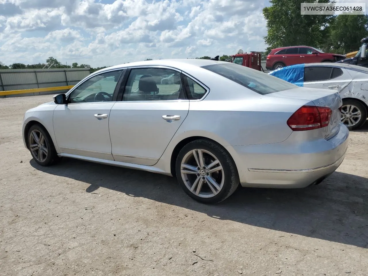 2014 Volkswagen Passat Sel VIN: 1VWCS7A36EC061428 Lot: 63649374