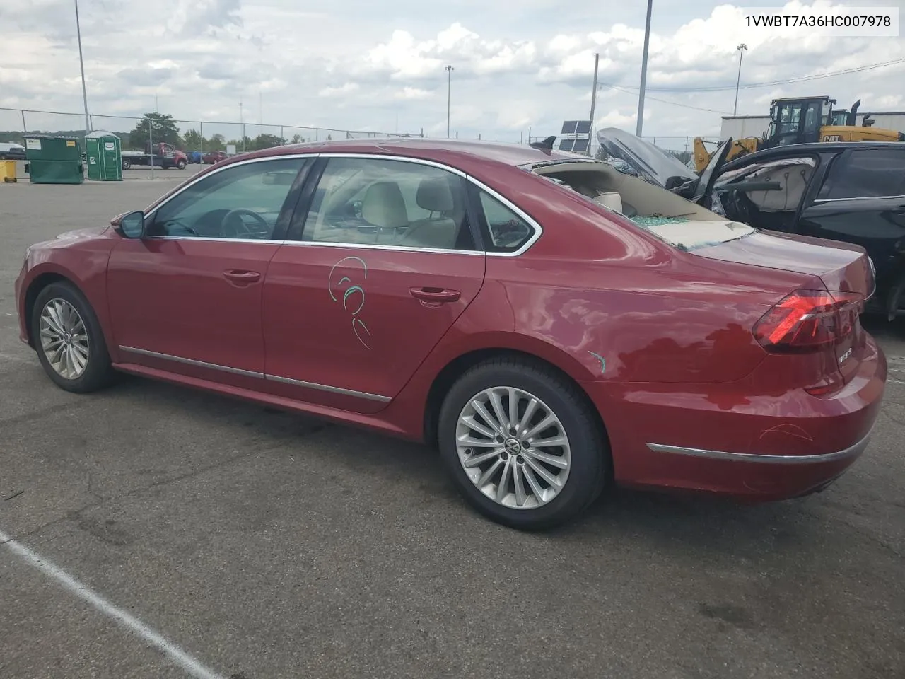 1VWBT7A36HC007978 2017 Volkswagen Passat Se