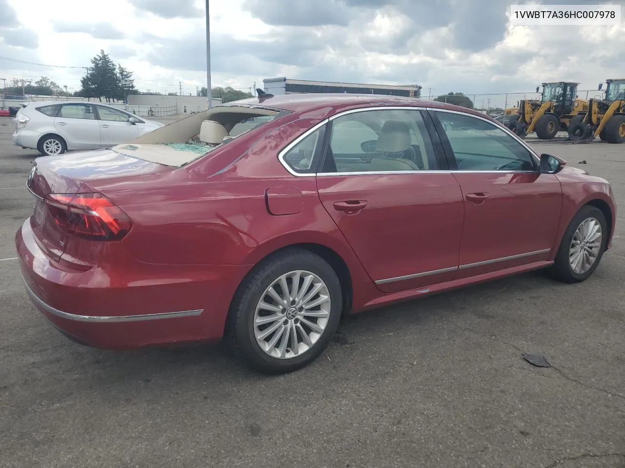 1VWBT7A36HC007978 2017 Volkswagen Passat Se