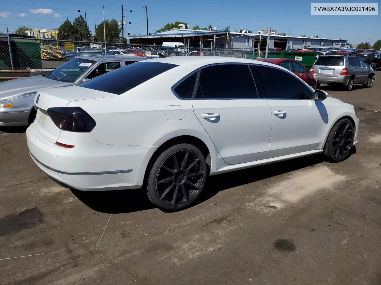 2018 Volkswagen Passat Se VIN: 1VWBA7A39JC021496 Lot: 72445244