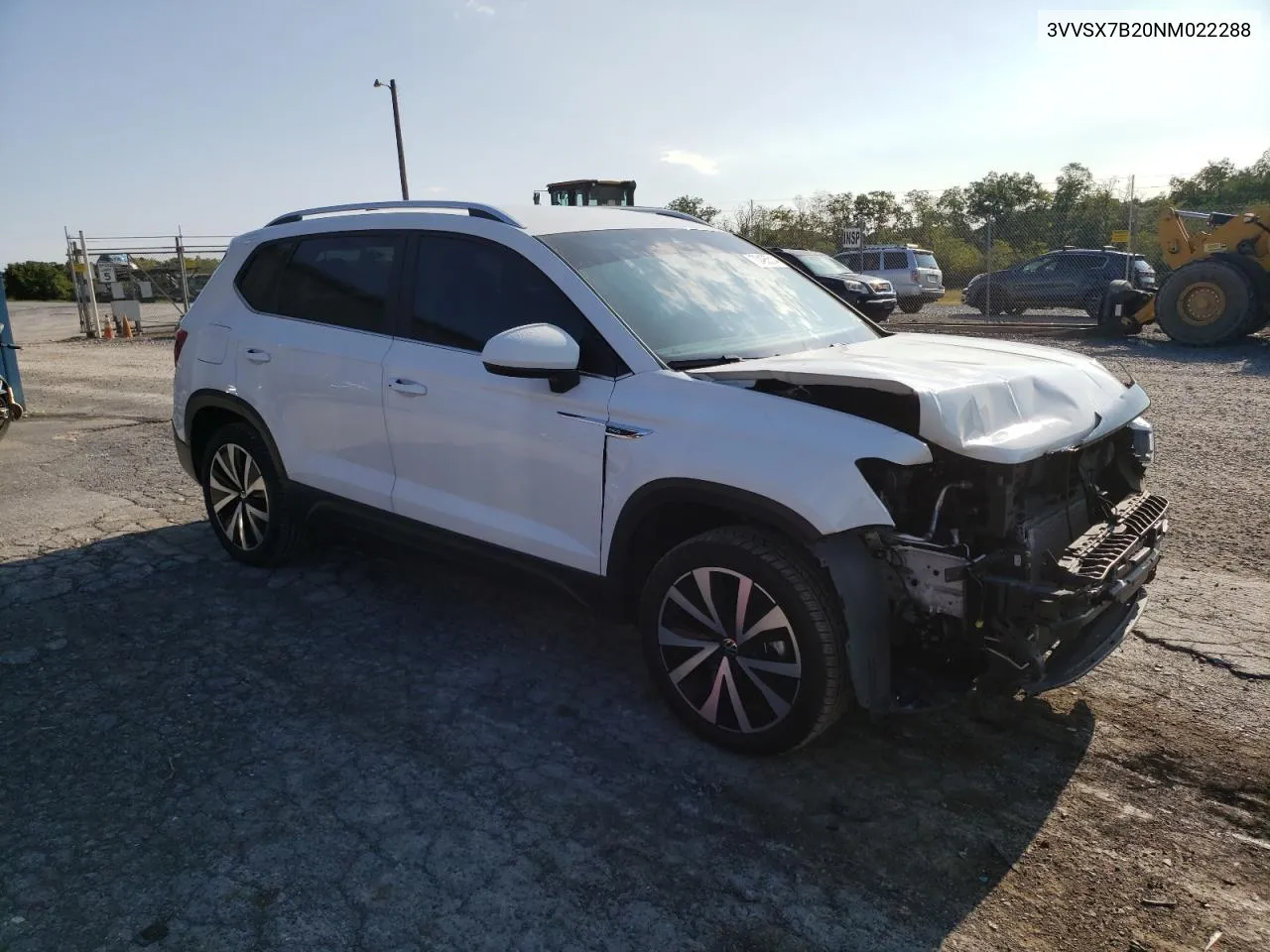 2022 Volkswagen Taos Se VIN: 3VVSX7B20NM022288 Lot: 70495514