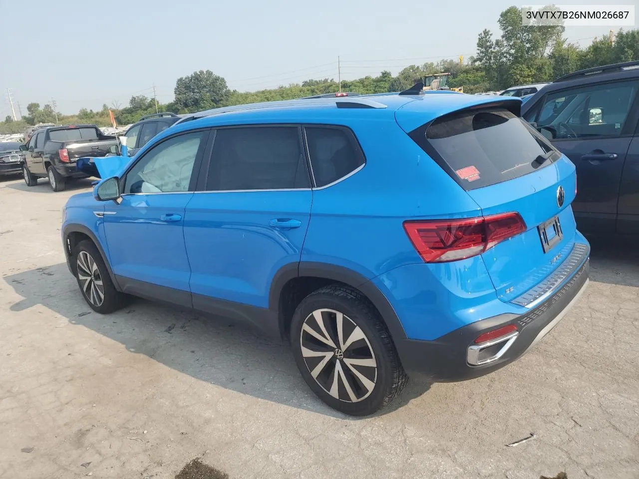 2022 Volkswagen Taos Se VIN: 3VVTX7B26NM026687 Lot: 71085824