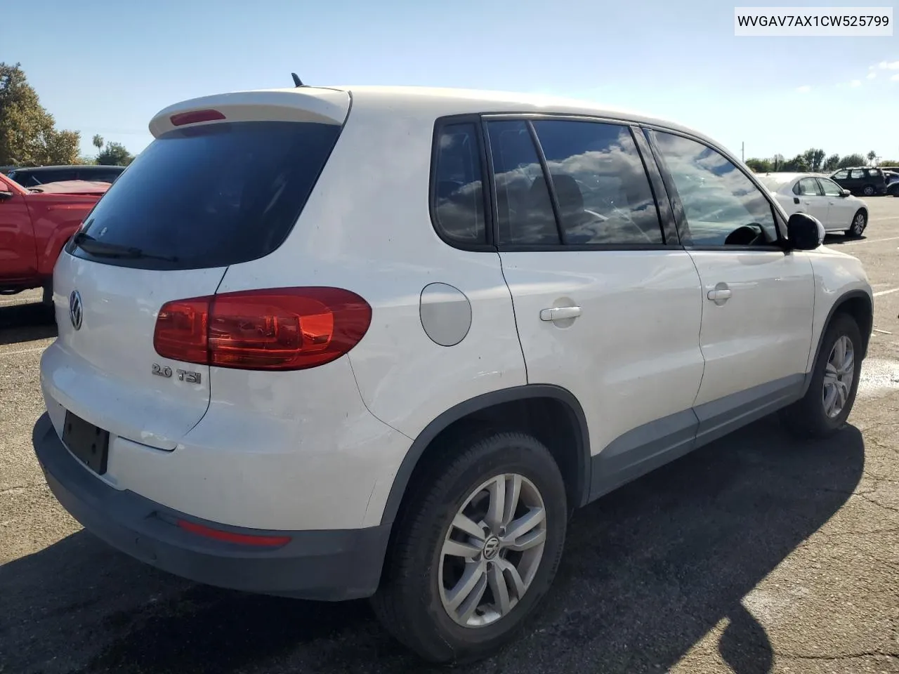 WVGAV7AX1CW525799 2012 Volkswagen Tiguan S