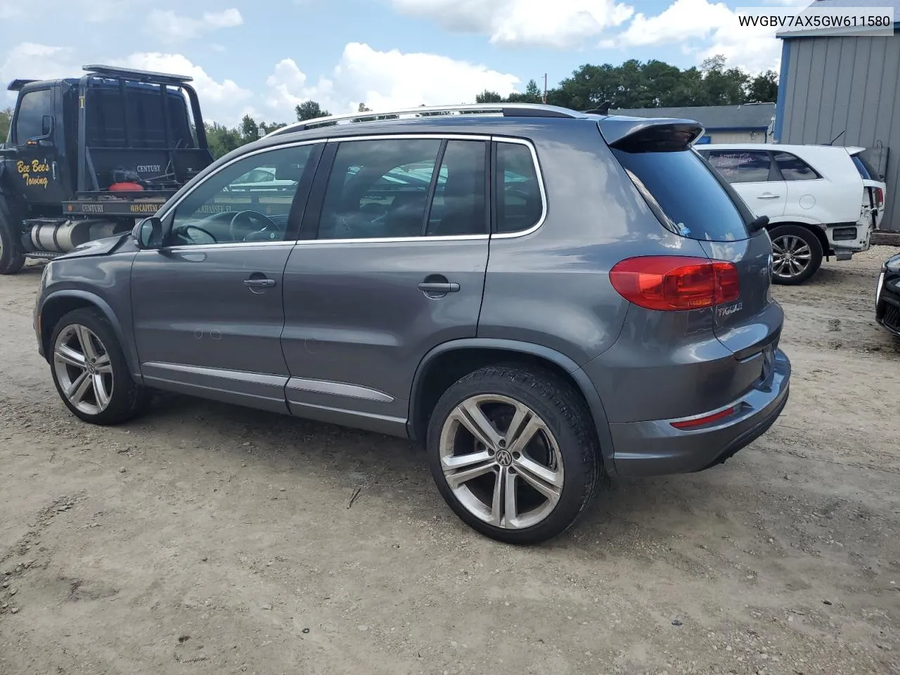 2016 Volkswagen Tiguan S VIN: WVGBV7AX5GW611580 Lot: 70908924