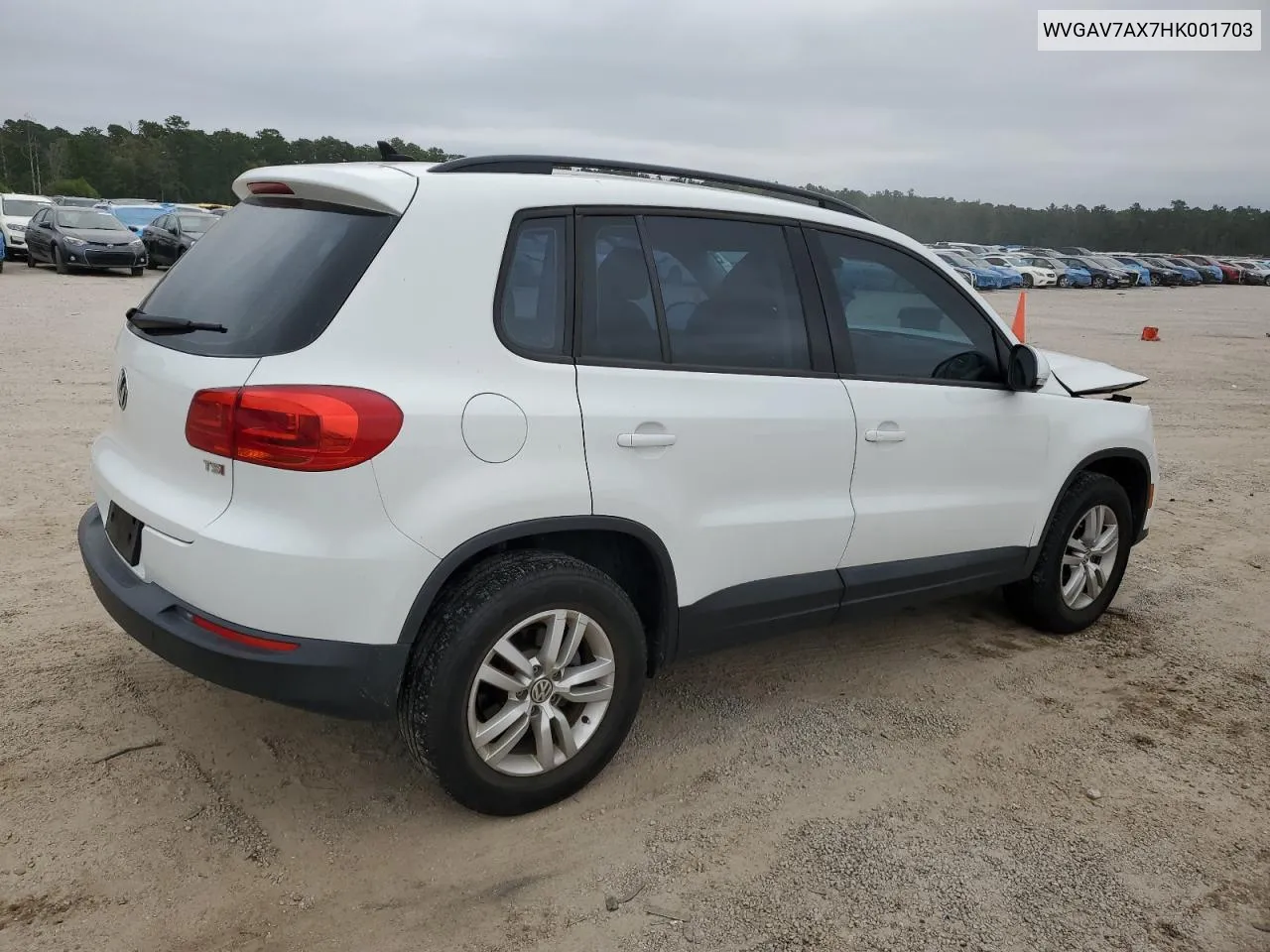 WVGAV7AX7HK001703 2017 Volkswagen Tiguan S