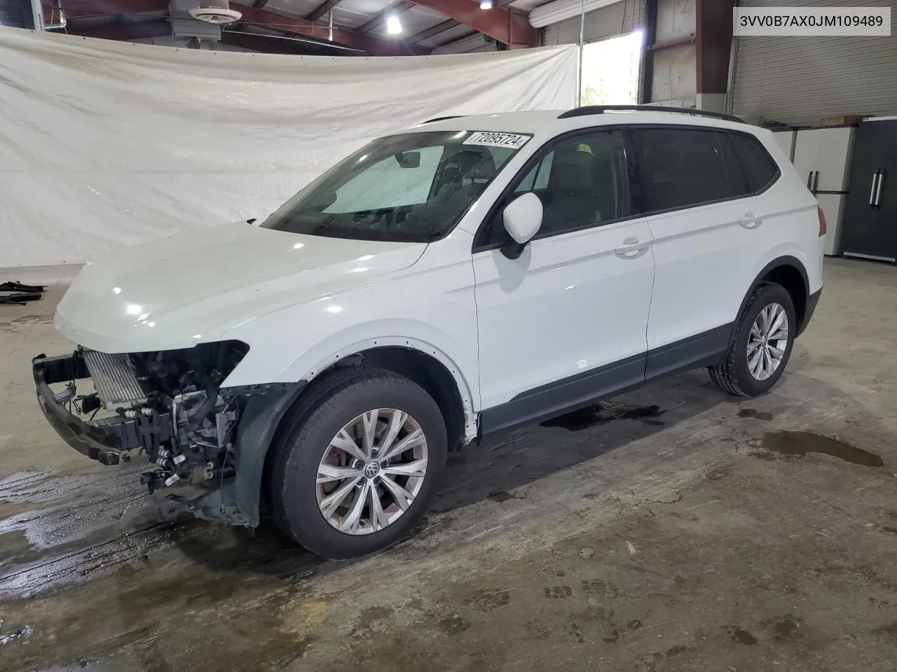 2018 Volkswagen Tiguan S VIN: 3VV0B7AX0JM109489 Lot: 72095724