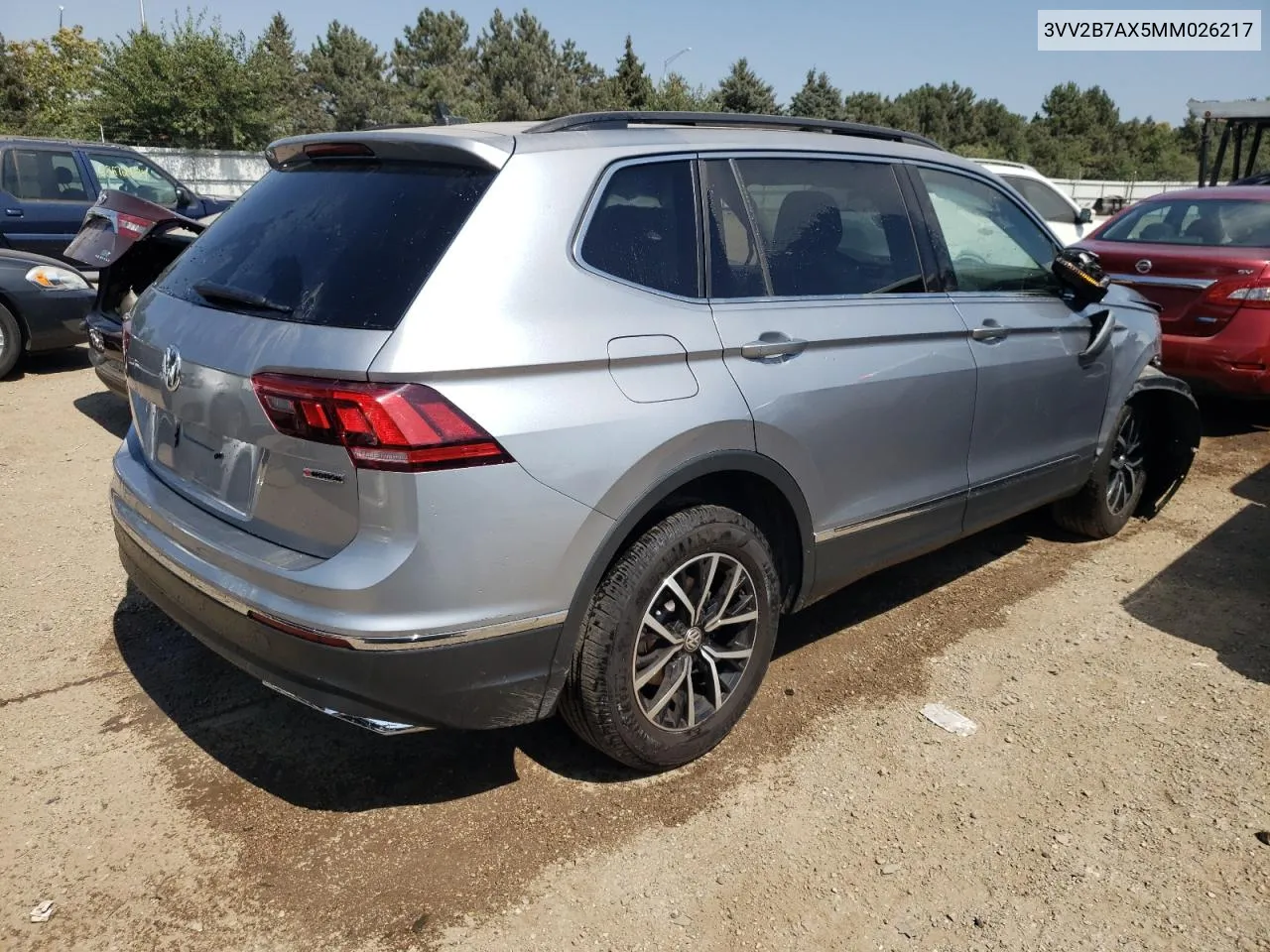 2021 Volkswagen Tiguan Se VIN: 3VV2B7AX5MM026217 Lot: 68253804