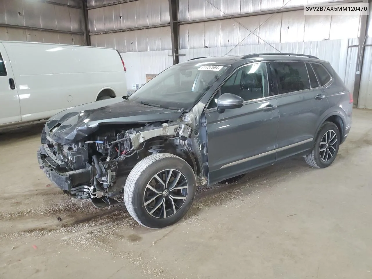 2021 Volkswagen Tiguan Se VIN: 3VV2B7AX5MM120470 Lot: 71787694