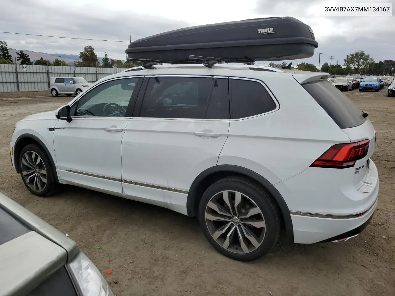 2021 Volkswagen Tiguan Sel Premium R-Line VIN: 3VV4B7AX7MM134167 Lot: 72007314