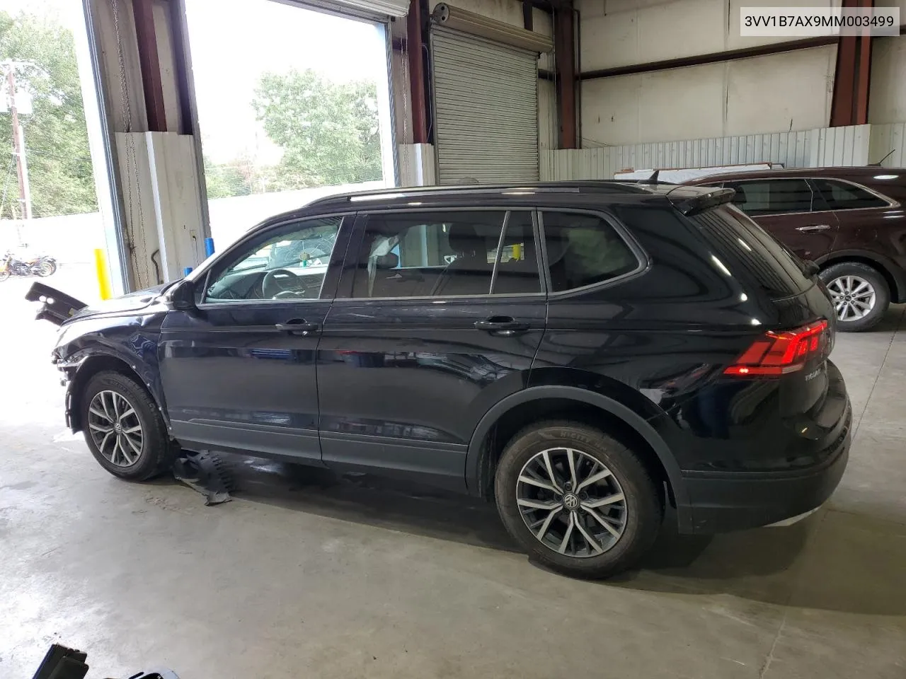 2021 Volkswagen Tiguan S VIN: 3VV1B7AX9MM003499 Lot: 72018104