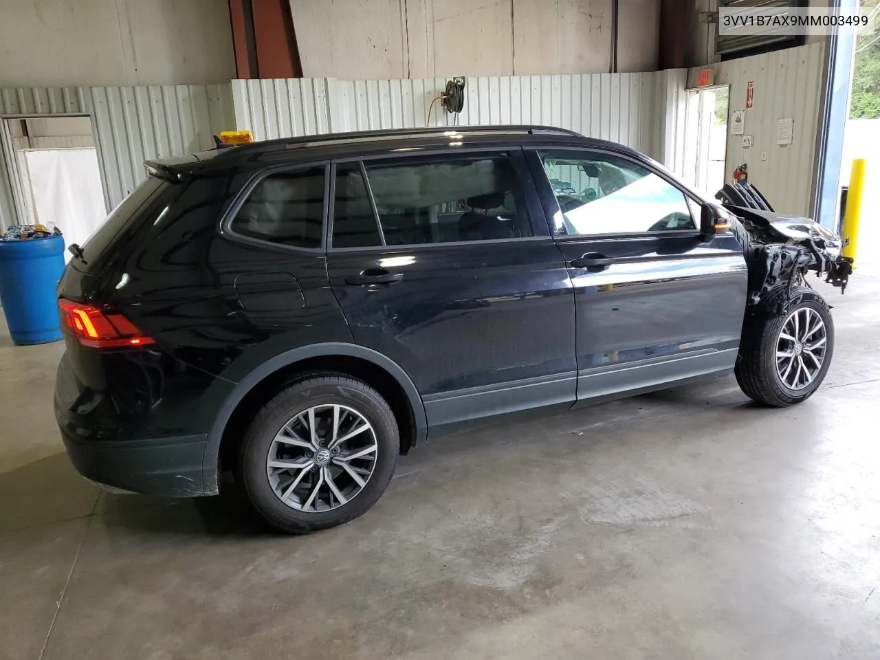 2021 Volkswagen Tiguan S VIN: 3VV1B7AX9MM003499 Lot: 72018104