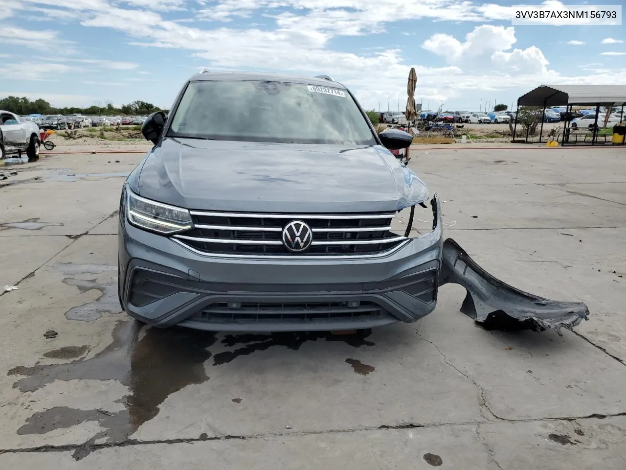 2022 Volkswagen Tiguan Se VIN: 3VV3B7AX3NM156793 Lot: 69232714