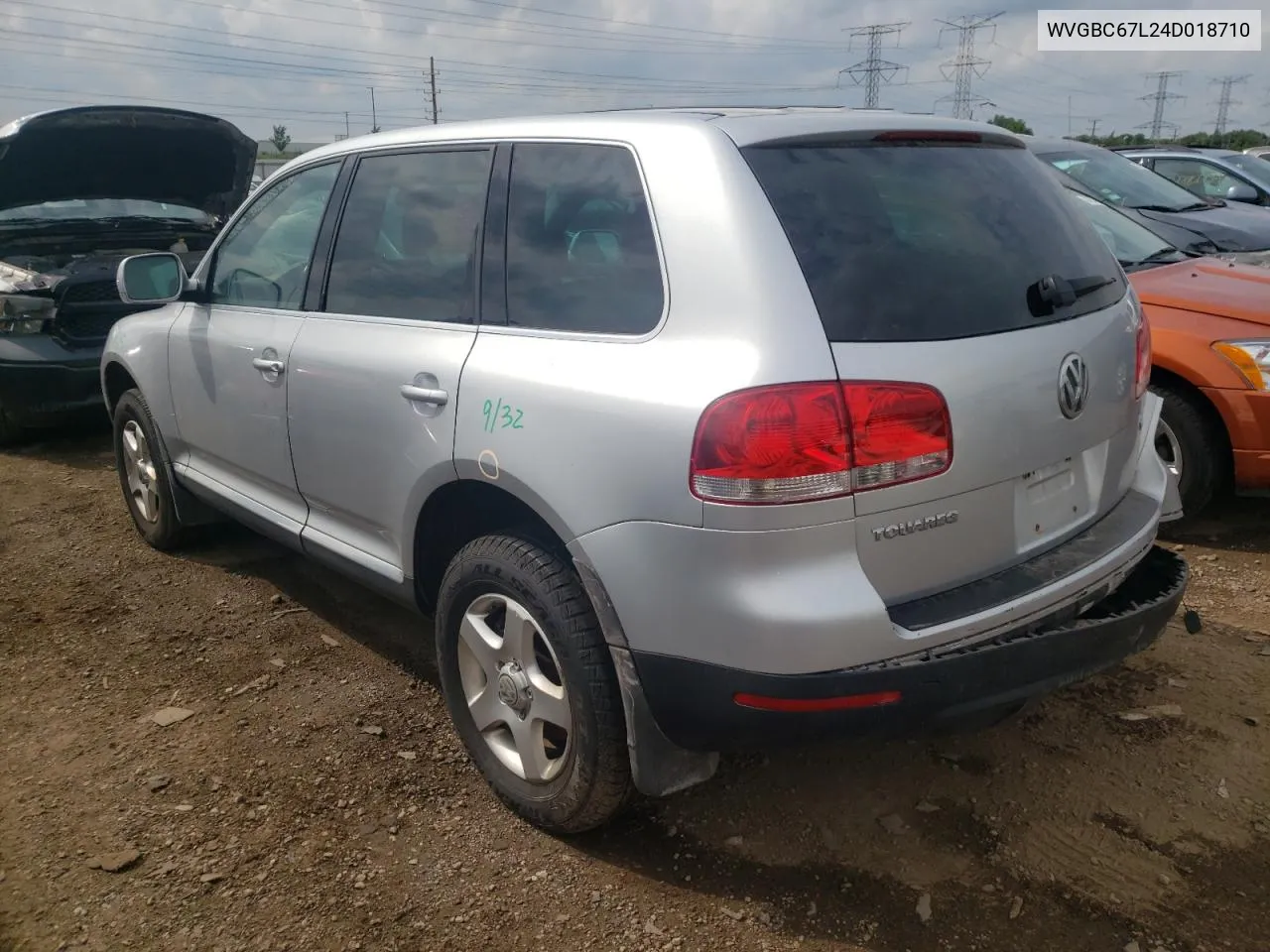 2004 Volkswagen Touareg 3.2 VIN: WVGBC67L24D018710 Lot: 54801034