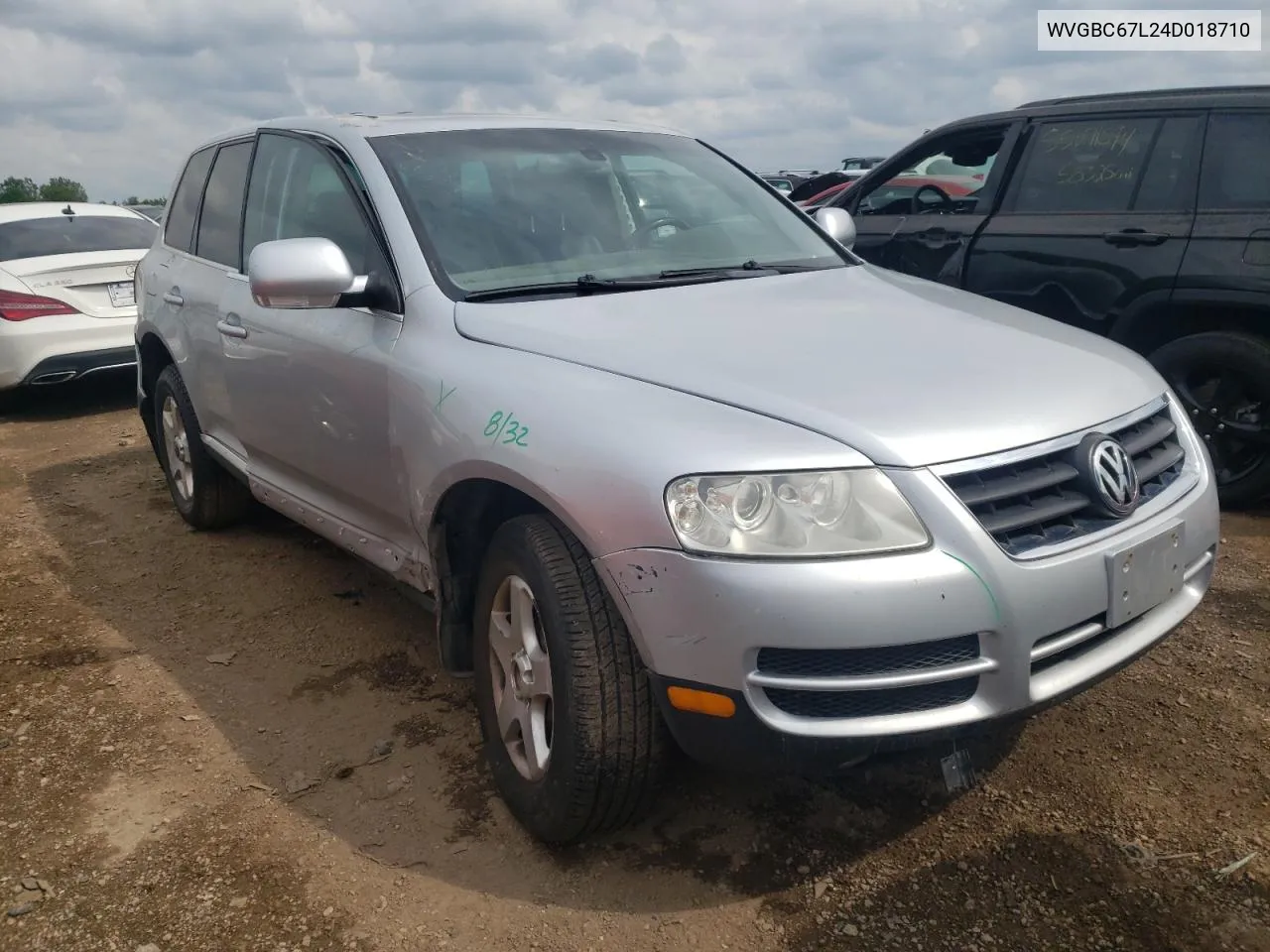 2004 Volkswagen Touareg 3.2 VIN: WVGBC67L24D018710 Lot: 54801034