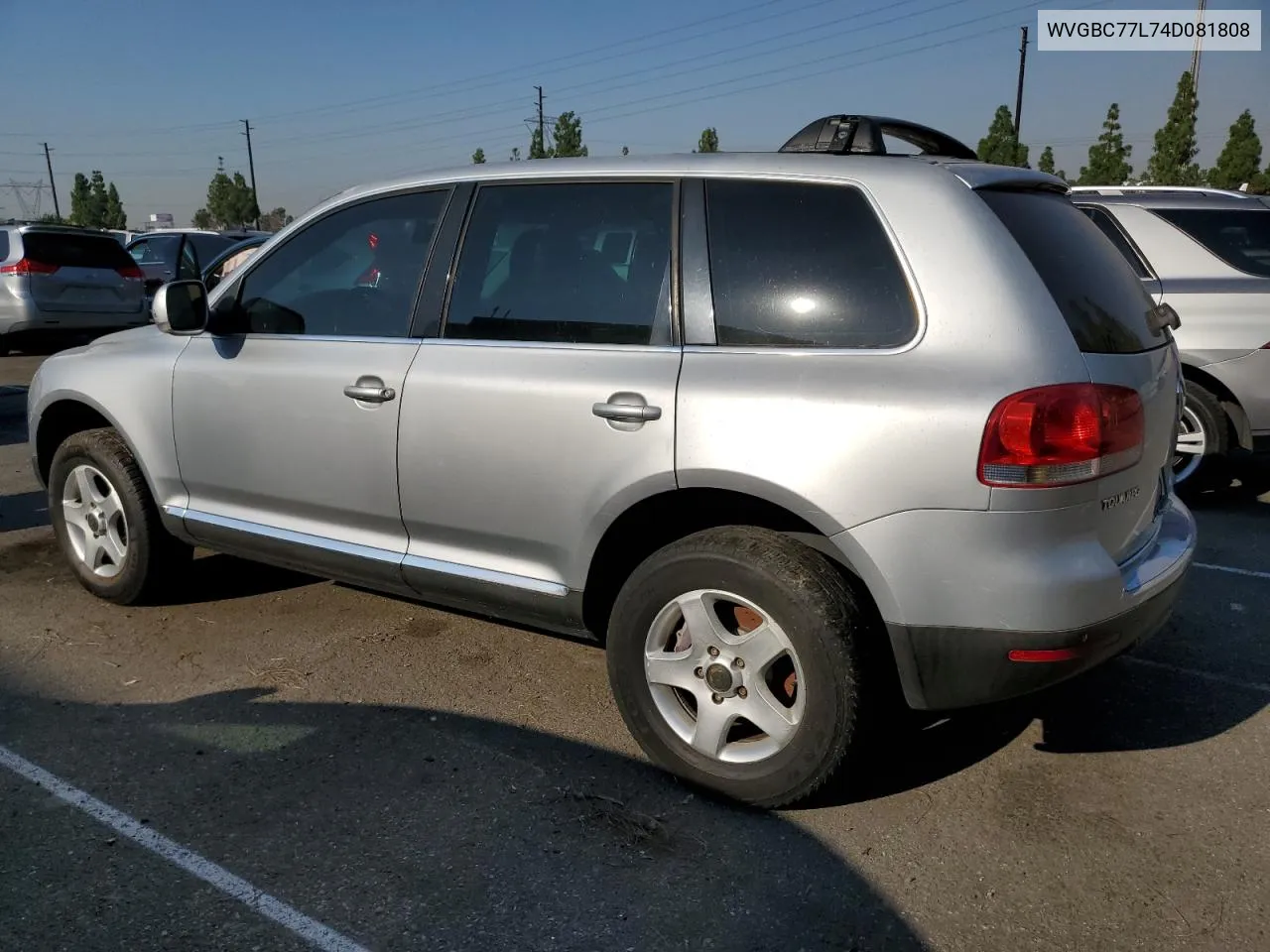 2004 Volkswagen Touareg 3.2 VIN: WVGBC77L74D081808 Lot: 70910274